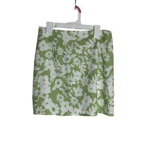 ROMwe Mini Pencil Skirt Women's Size US XS EUR 34 Green White Floral